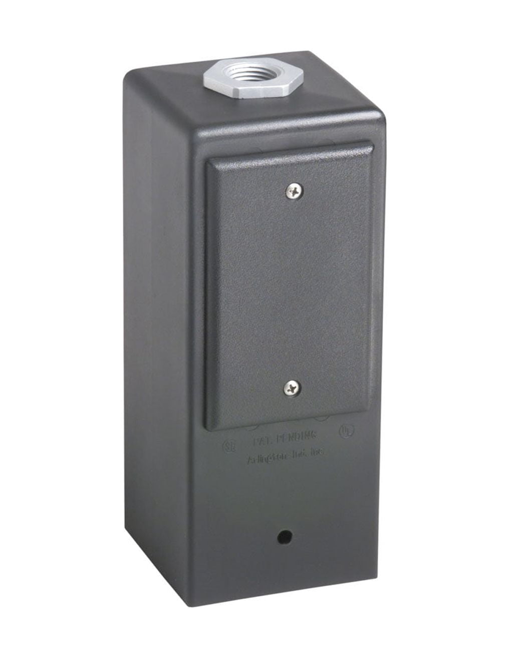 arlington industries gpd9b gard-n-post outdoor deck-mount light post for outlets/lamps, 9-inch, black
