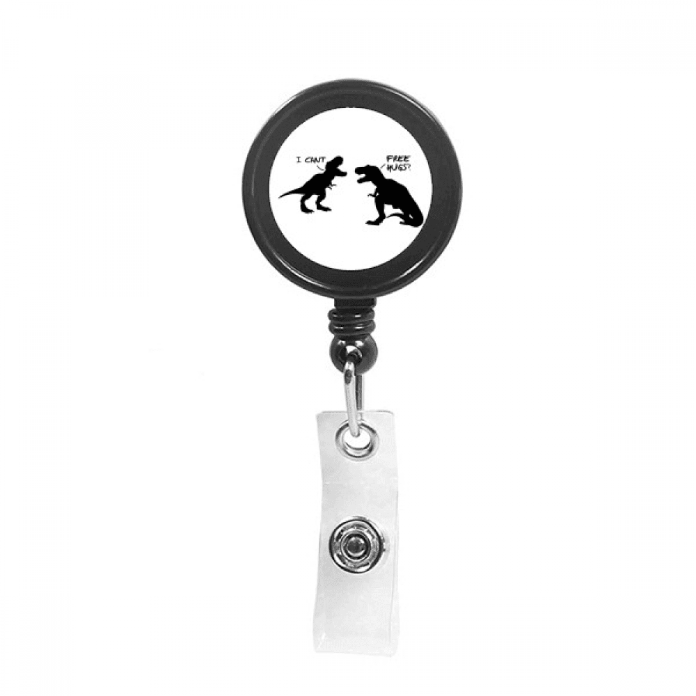 arm dinosaur short art deco  fashion Retractable Keychain Badge Holder ID Badge