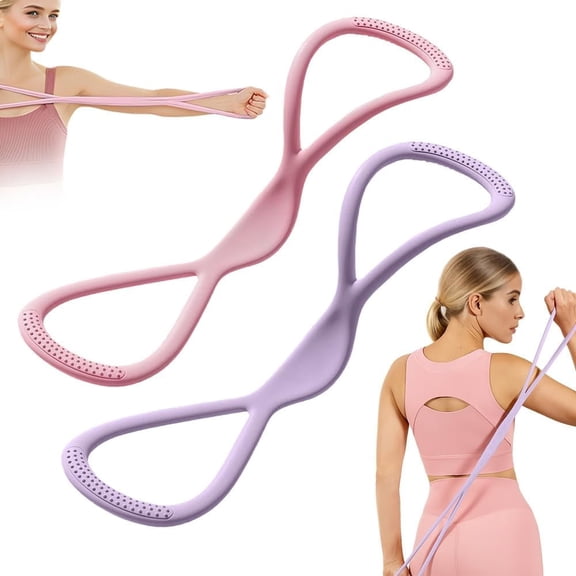 arm resistance bands for women, 8 Shaped Resistance Rubber Band,for Working Out, Arm, Back, Fullbody Yoga Pulling Rope, Elastic Stretch Bands