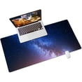 thumbnail image 1 of armdgodx Galaxy PU Leather Desk Pad, 31.5" x 15.7", Waterproof and Non-Slip, 1 of 6