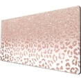 thumbnail image 1 of armdgodx Lycra Cloth A-rose Gold Leopard Print Mouse Pad, Multi-color, 1 of 6