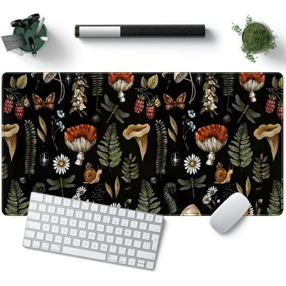 armdgodx Lycra Cloth Cottage Core Aesthetic Mouse Pad, Multi-color