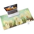thumbnail image 1 of armdgodx Non Slip Waterproof PU Leather Multifunctional Desk Pad, 31.5 × 15.7, Daisies in Summer, 1 of 6