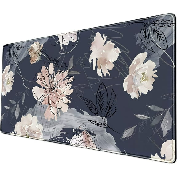 armdgodx Rubber & Lycra Cloth Peony Mouse Pad with Non-Slip Rubber Base, Multi-color