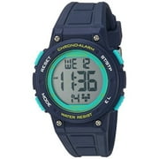 armitron sport womens 45/7086nvy digital chronograph navy blue resin strap watch