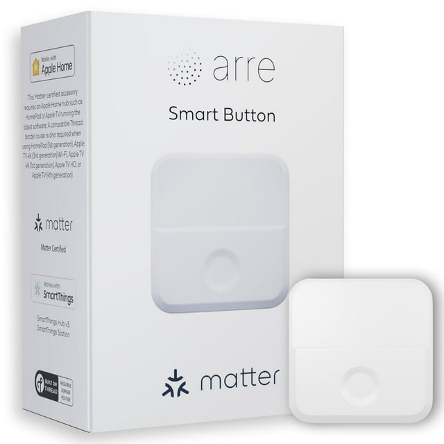 arre Smart Button with Matter & Thread Support, Control Smart Home