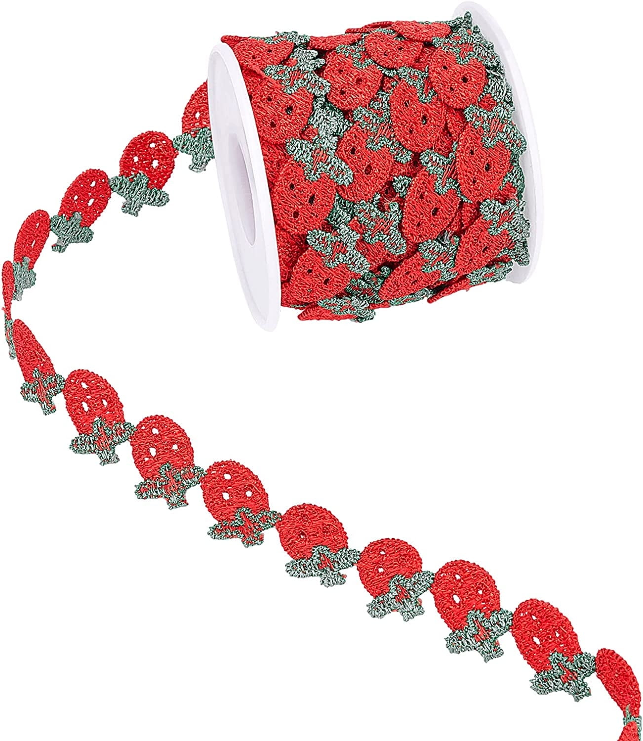 arricraft Strawberry Decorating Lace Trim Ribbons 7.5 Yard ×5/8