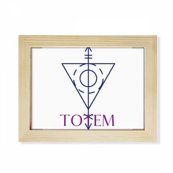 arrowhead triangular totem desktop photo frame picture art decoration painting 6x8 inch
