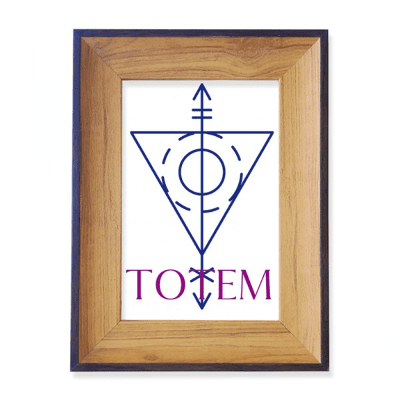 arrowhead triangular totem photo frame exhibition display art desktop painting