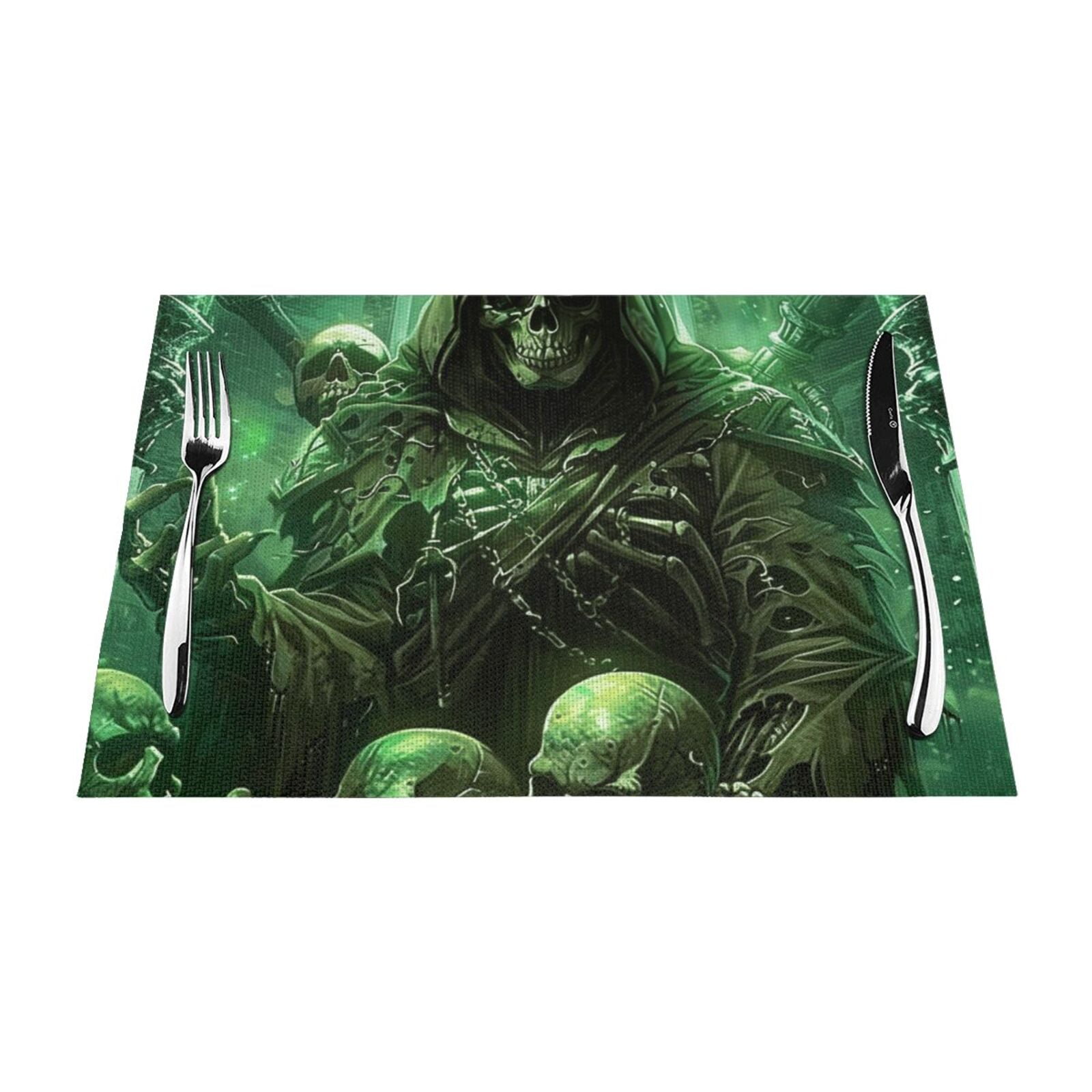 art Table mat can be wiped, dinner mat set, felt can be wiped, heat