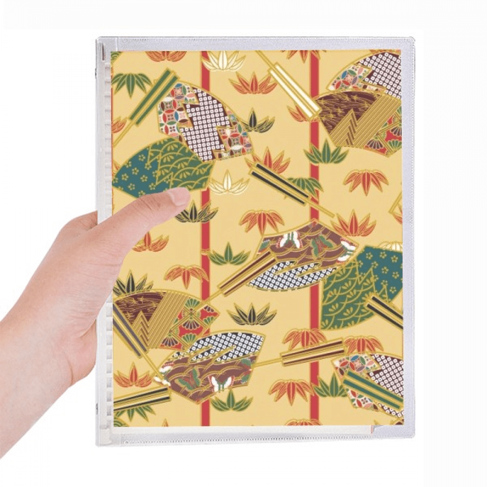 art fan ukiyo-e japan notebook loose diary refillable journal statiry