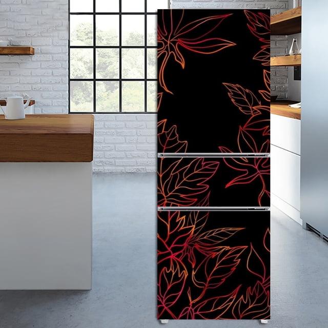 art flower pattern selfadhesive refrigerator sticker decorative