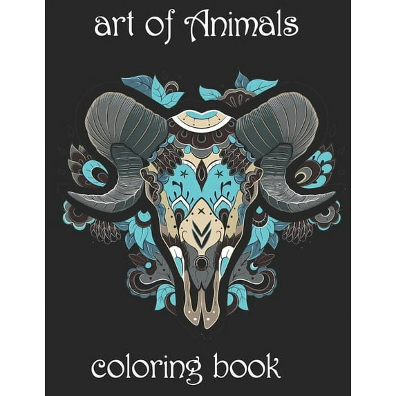 art of Animals: coloring book, (Paperback)