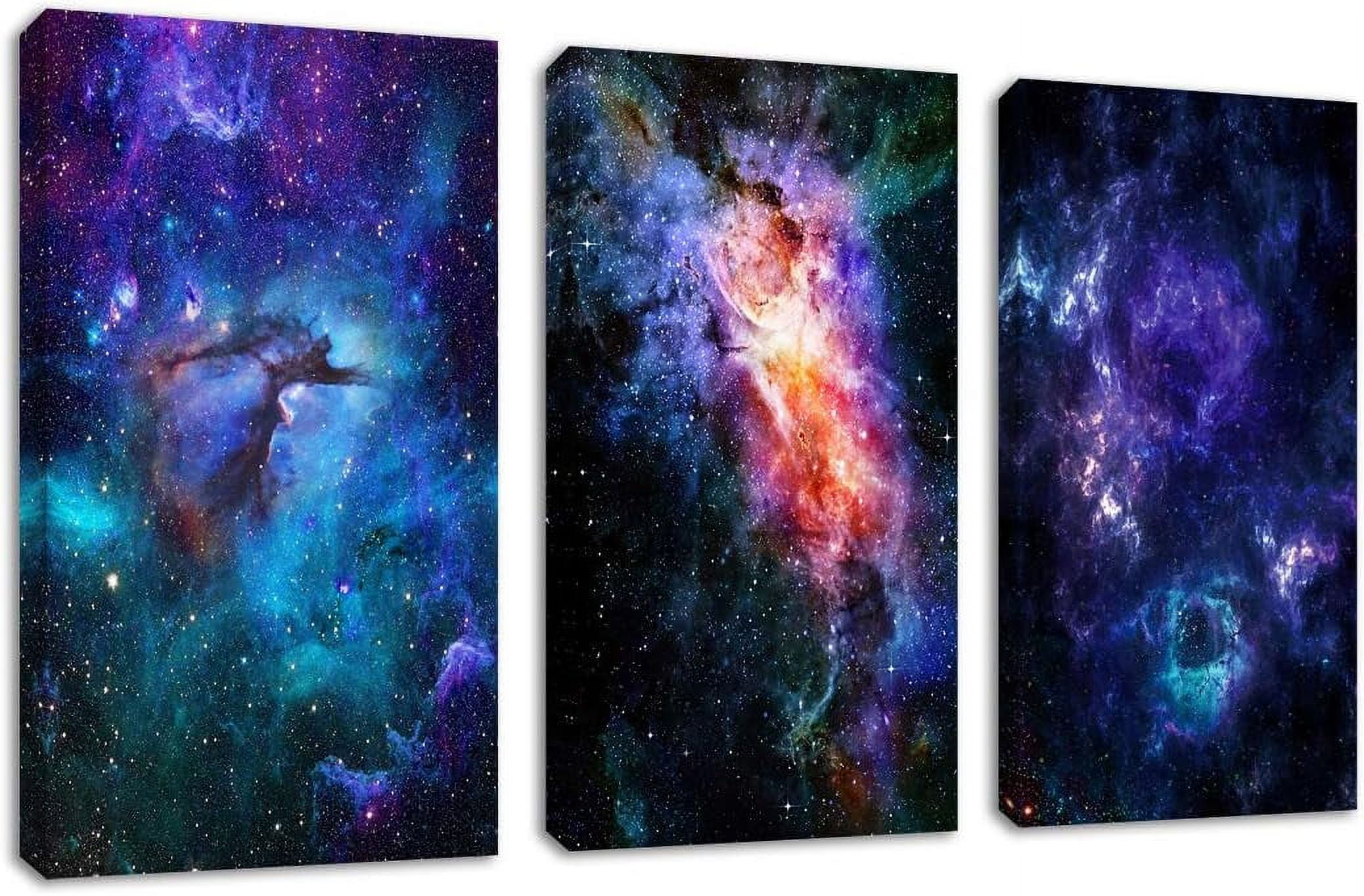 arteWOODS Canvas Wall Art Outer Space Fantastic Artwork Nebula Galaxy ...