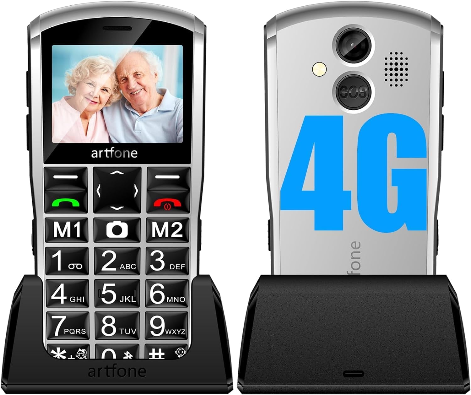 artfone 4G Volte Unlocked Cell Phones, Mobile Phone for Seniors with