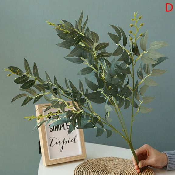 artificial leaves bouquet fake willow wedding backdrop faux foliage home decor