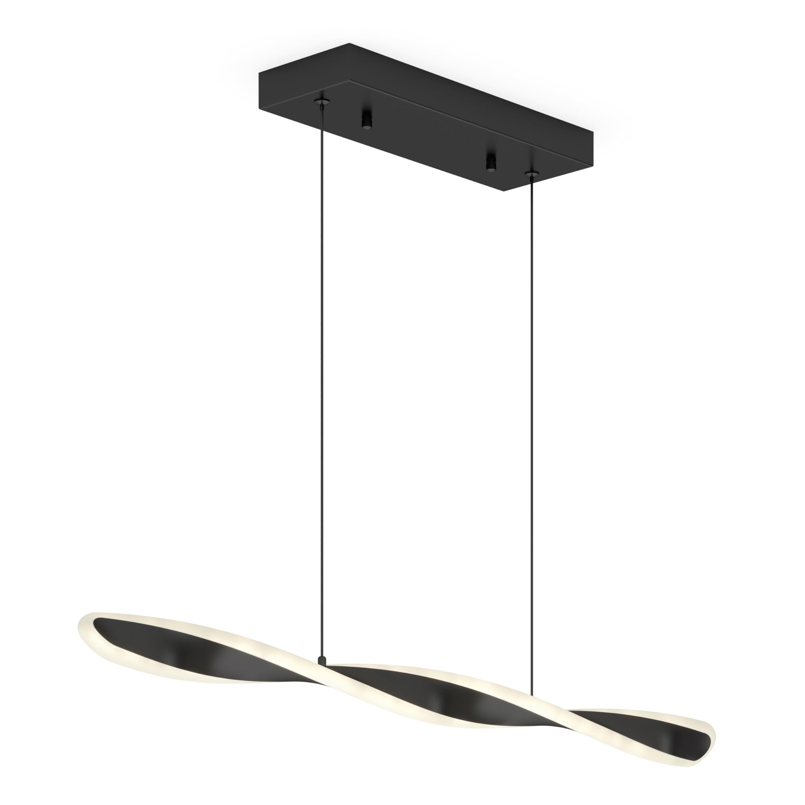 Finley Matte Black Linear LED Pendant Light Fixture