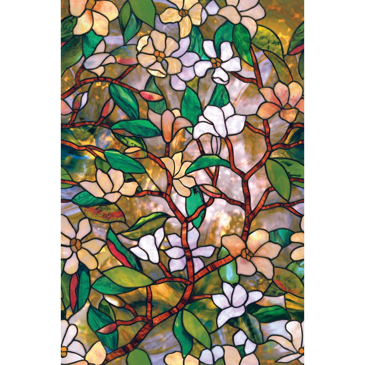 Artscape Magnolia Window Film - UV Resistant Privacy - 24 x 36 Inches Multicolor