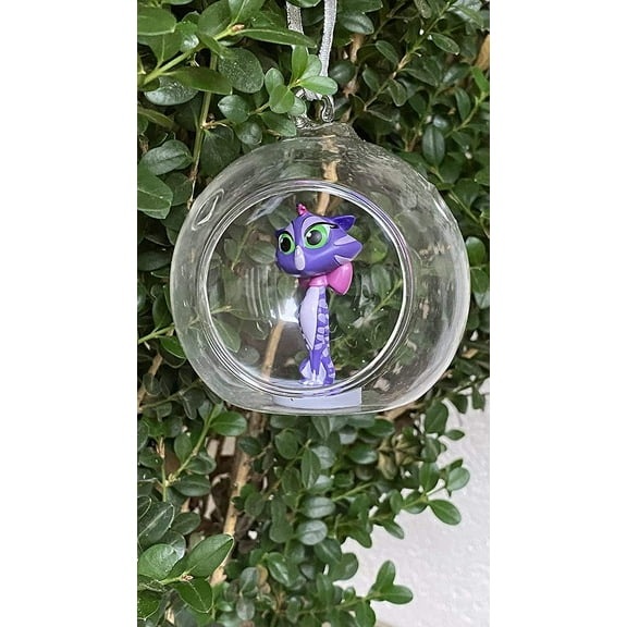 asdf Disney Puppy Pals Purple Poodle Hissy Custom PVC Figure in Globe 4" Holiday Christmas Tree Ornament 2pcs Detachable