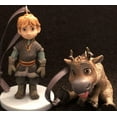 thumbnail image 1 of asdf Disney Young Toddler Animator Baby Kristoff and Sven Reindeer Custom PVC Christmas Ornament Set 2.5", 1 of 1