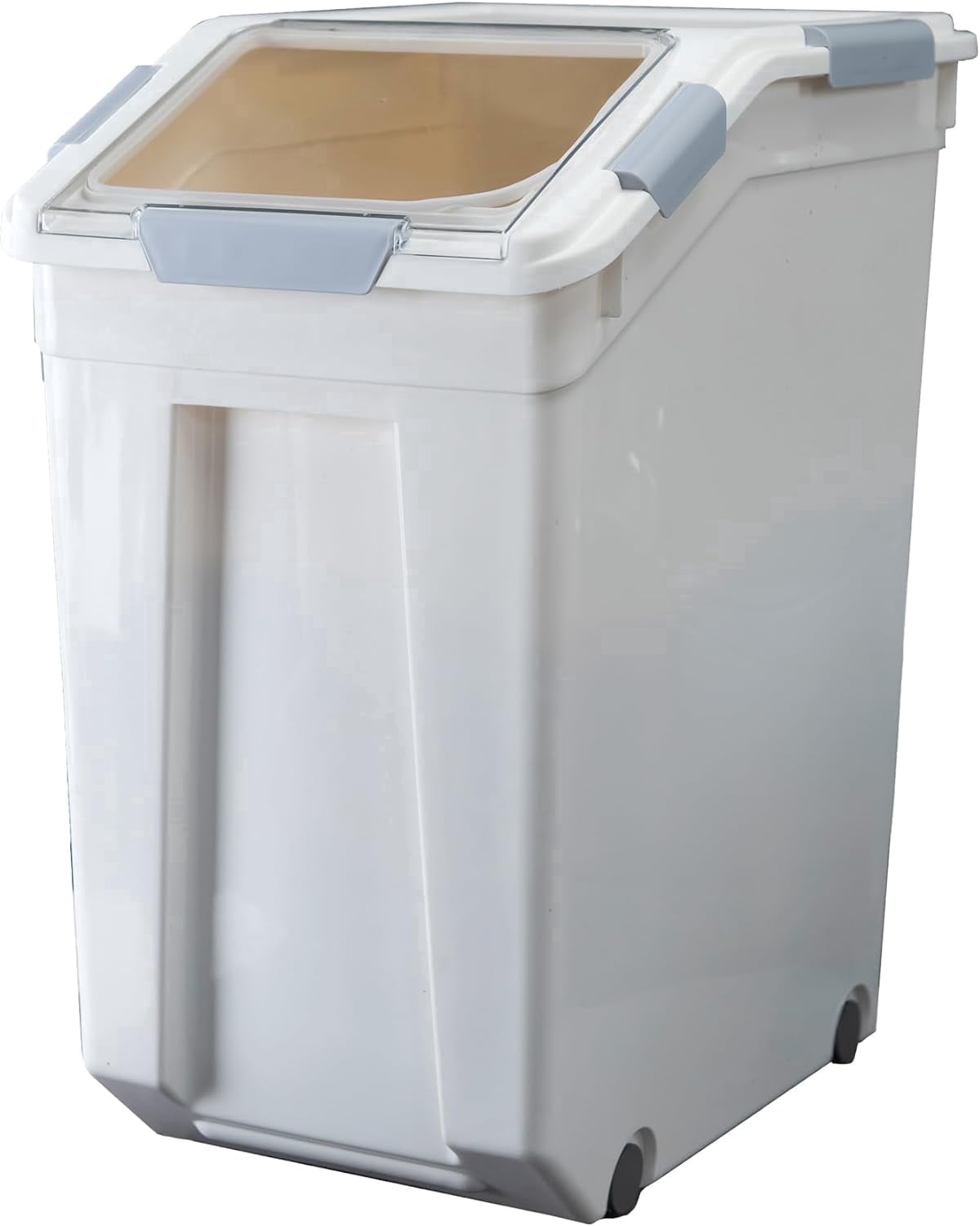 33L Airtight Rice Storage Container with Wheels & Measuring Cup, Adult ...