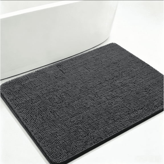asdfgh Large Bathroom Rugs 40x32, Extra Soft Absorbent Chenille Bath Rugs, Rubber Backing Quick Dry, Machine Washable Bath Mats for Bathroom Floor,