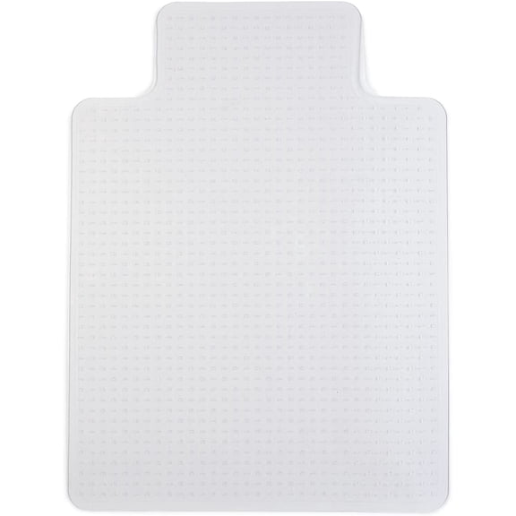 asdfgh Office Chair Mat, Clear Floor Mats with Lip, Medium-Pile Carpets, Extended Under-Desk Coverage, 48 x 36 Inch, Smooth Glide