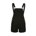 thumbnail image 1 of asdoklhq 2025 Summer Fall Shorts for Women Clearance $5, Womens Plus size Women Loose Bib Hole Pants Overalls Jeans Demin Shorts Jumpsuit, 1 of 6