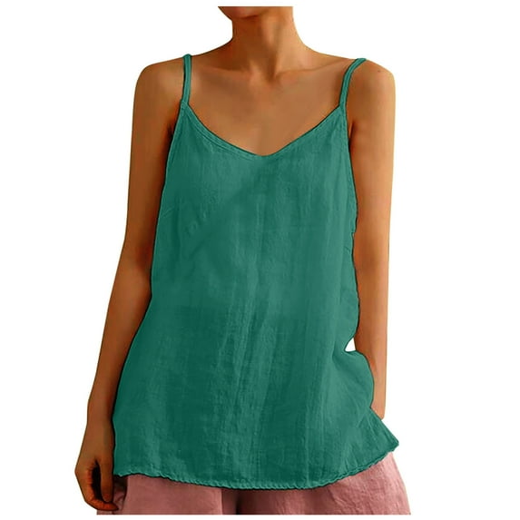 asdoklhq 2025 Summer Fall Womens Tops Clearance under $5 Womens Summer Sexy Shirts Solid Round Neck Camisole Cold Shoulder Short Sleeve Tops Regular Blouse Green XXL