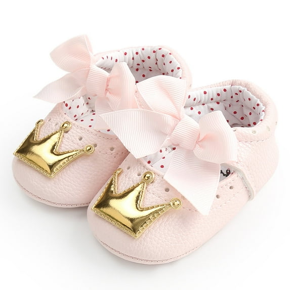asdoklhq Baby Shoes,Newborn Infant Baby Girl Crown Princess Shoes Soft Sole Anti-slip Sneakers