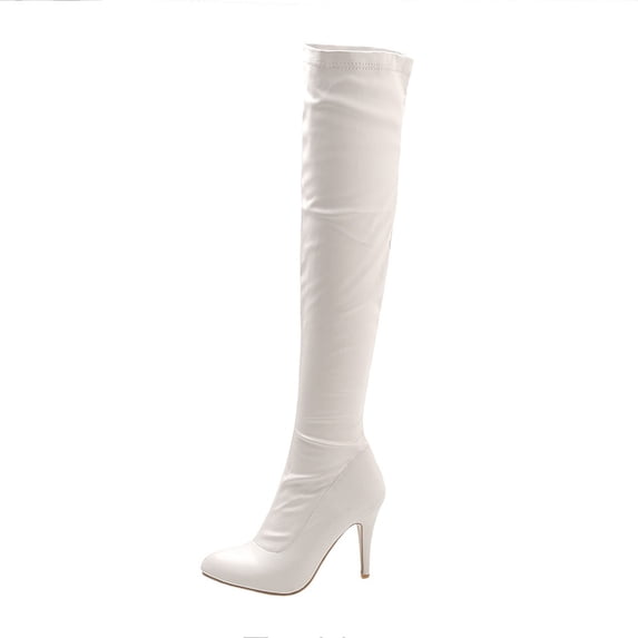 asdoklhq Boots Under $15,Women's Boots Heel Pointed Toe Side Zipper Boots Over The Knee Boots