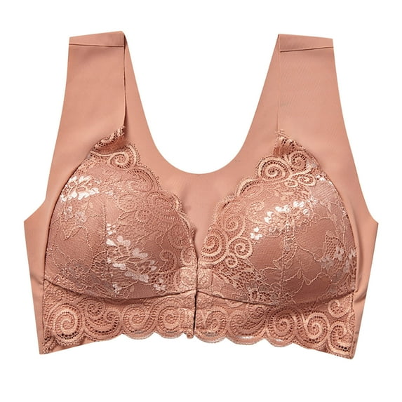 asdoklhq Bras for Women Womens Plus Size $5,Women Lace Bralette Plus Size Vest Crop Wireless Lingerie Deep V Sexy Underwear Camisole Cute Bra