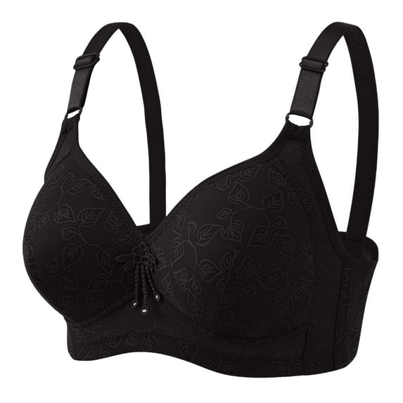asdoklhq Bras for Women Womens Plus Size Clearance $5,Women Solid Sexy Push Up Receive Side Bra Fixed Double Shoulder Straps Back Three Rows Of Buckles Non-magnetic and No Steel Ring Underwear