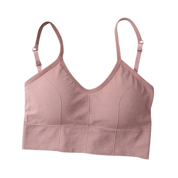 asdoklhq Bras for Women Womens Plus Size $5,Women's Bra Wire Free Underwear OnePiece Bra Everyday Underwear Wrap Chest without Steel Ring Bras