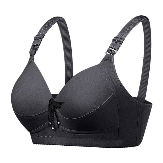 asdoklhq Bras for Women Womens Plus Size Clearance $5,Women's Plus Size Bra,Casual Sexy Lace Front Button Shaping Cup Shoulder Strap Underwire Bra Plus Size Extra-Elastic Wirefree