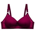 thumbnail image 1 of asdoklhq Bras for Women Plus Size Clearance,Woman's Solid Color Comfortable Hollow Out Perspective Bra Underwear No Rims, 1 of 5