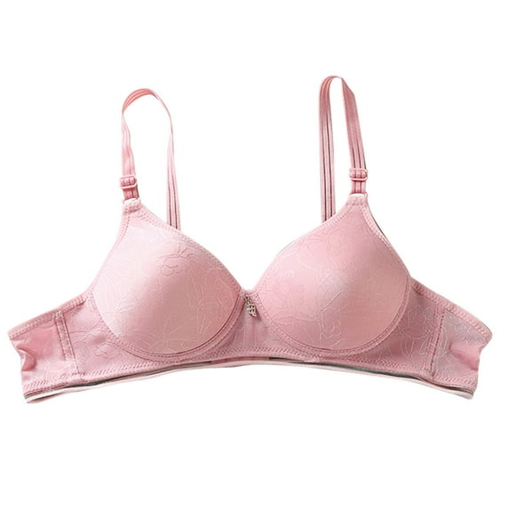 asdoklhq Bras for Women Womens Plus Size Clearance $5,Women's Bra Soild Wire Free Underwear One-Piece Bra Everyday Small Cup Underwear
