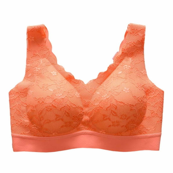 asdoklhq Bras for Women Womens Plus Size Clearance $5,Women's Seamless Lace Latex Sports Bra Comfortable Breathable Base Top Underwear