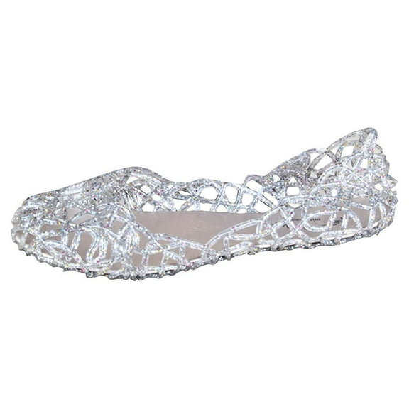 asdoklhq Casual Shoes for Women,Women's Summer Beach Jelly Sandals Slip On Flats Hollow Casual Breathable Pumps