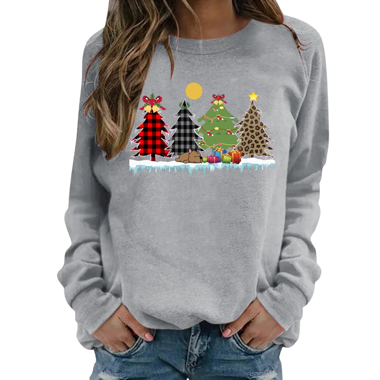 asdoklhq Christmas Clearance Clothing Under $5.00,Christmas Women's ...