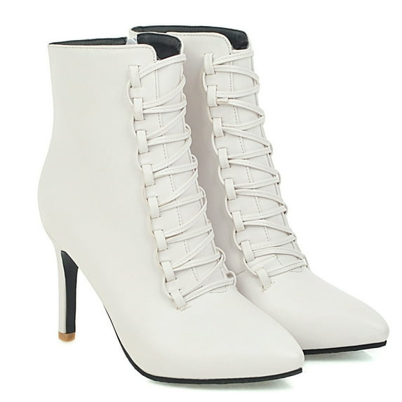 asdoklhq Clearance Women Shoes Under $10,Women Retro Flat Bottom Shoes Casual Boots Plus Size Slip On Double Zipper Shoes