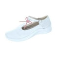 thumbnail image 1 of asdoklhq Flat Shoes for Women Women's Ladies Shoes Casual Daily Buckle Closed Toe Platform Sneakers White 39, 1 of 4
