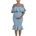 thumbnail image 1 of asdoklhq Maternity Clothes for Women,Maternity Dress For Photo Shoot Gown Pregnant Clothes Dress Photography Skirt, 1 of 4