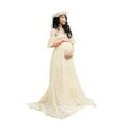 thumbnail image 1 of asdoklhq Maternity Clothes for Women,Pregnant Off Shoulder Lace Long Maxi Dress Gown Photography Prop, 1 of 8