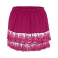 thumbnail image 1 of asdoklhq Maternity Dress,Women's Layered Tiered Sheer Lace Trim Extender Half Slip Plus Size Skirt, 1 of 7