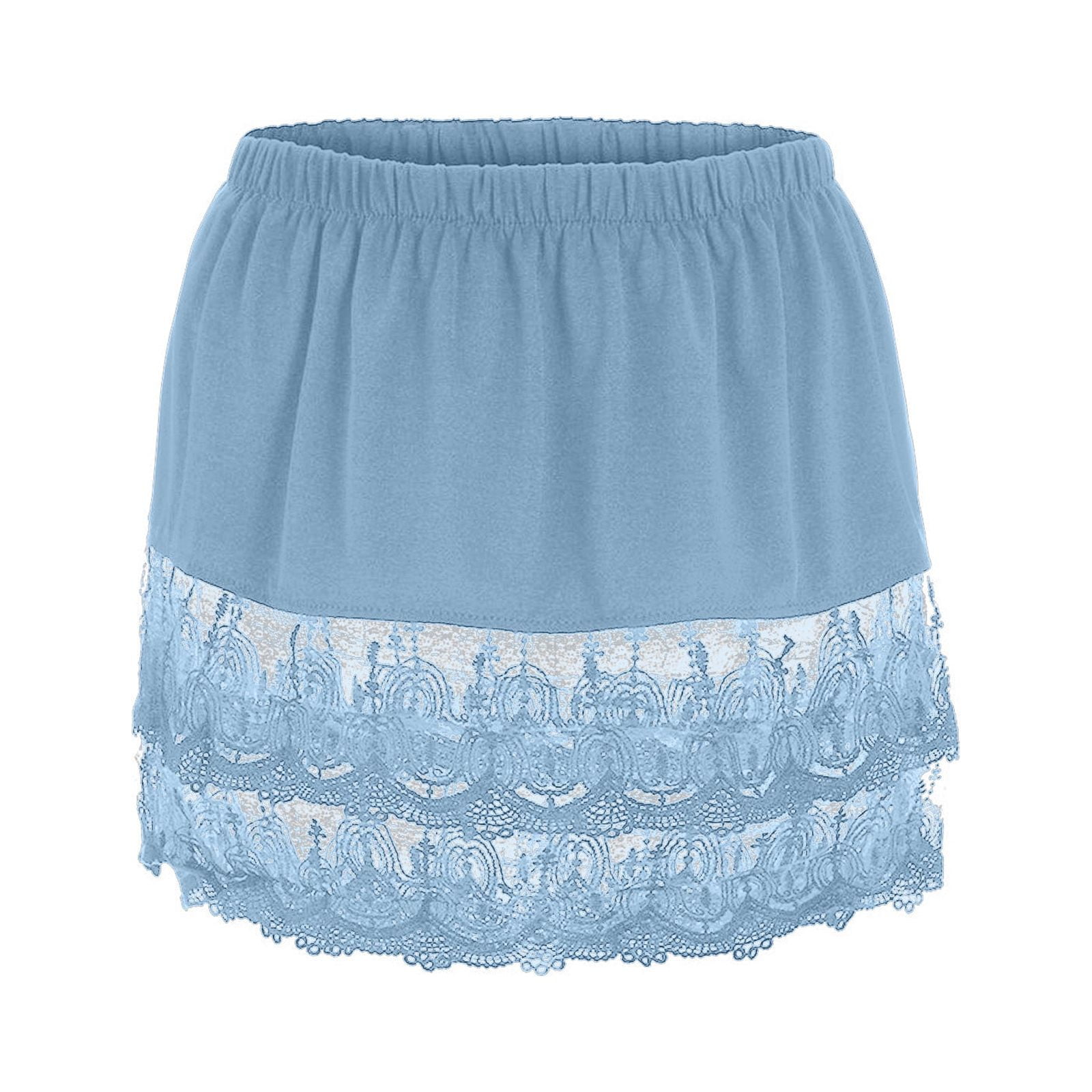 asdoklhq Maternity Dress,Women's Layered Tiered Sheer Lace Trim Extender  Half Slip Plus Size Skirt - Walmart.com