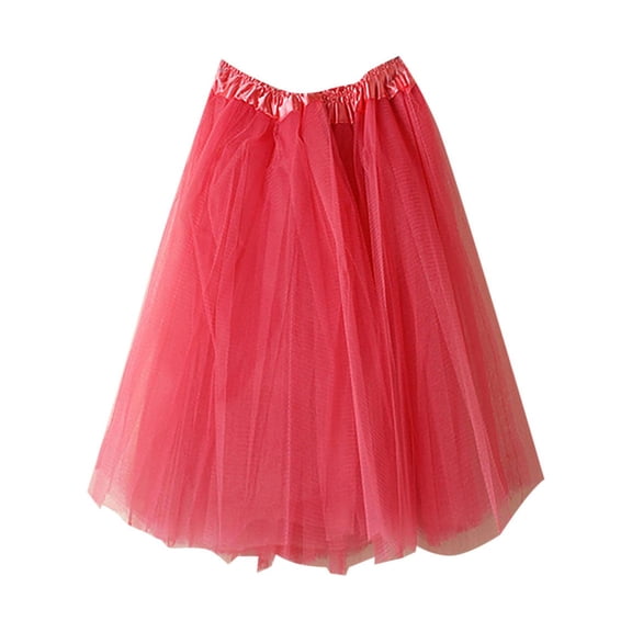 asdoklhq Maternity Dress,Womens High Quality Pleated Gauze Short Skirt Adult Tutu Dancing Skirt
