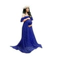 thumbnail image 1 of asdoklhq Maternity Dresses for Women Plus Size,Pregnant Women Off Shoulder Lace Long Maxi Dress Gown Maternity Photography Prop, 1 of 8