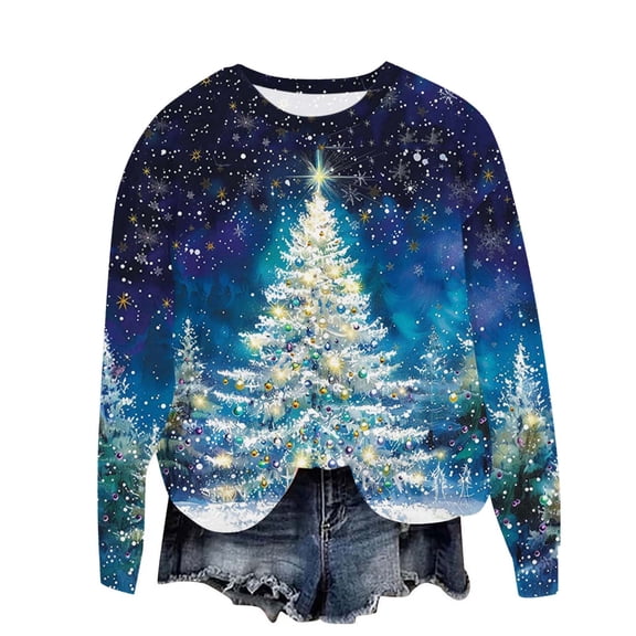 asdoklhq Mock Neck Sweatshirt Women Sweatshirt Women Graphic Sweatshirts Cute Shirts Fall Crewneck Sweatshirt Multicolor XL