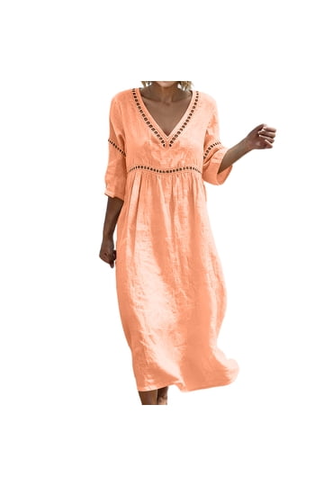 casual pastel dresses for women Amorya Women's Solid Color Bell Sleeve Dress,Pastel Dresses For Women,Business Casual Woman